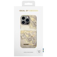 iDeal of Sweden Fashion Backcover iPhone 14 Pro - Sparkle Greige Marble