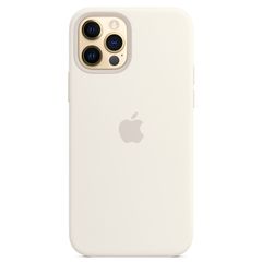 Apple Silicone Backcover MagSafe Apple iPhone 12 (Pro) - White