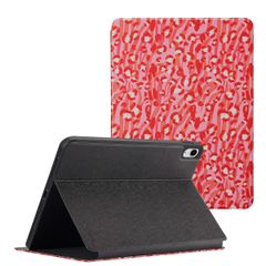 Selencia Vivid Tablet Case Apple iPad 9 (2021) 10.2 inch / iPad 8 (2020) 10.2 inch / iPad 7 (2019) 10.2 inch - Wild Spots Lipstick
