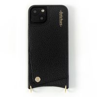 Dutchies Backcover met pashouder Apple iPhone 13 Pro - Telefoonkoord niet inbegrepen - Zwart