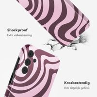 Selencia Vivid Backcover Samsung Galaxy A15 (5G) - Wavy Swirl Pink Plum