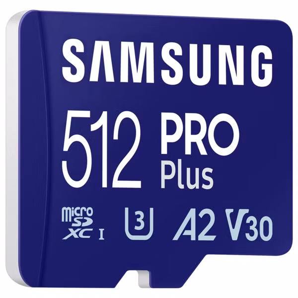 Samsung PRO Plus microSD 2023 - 512GB - inclusief SD Adapter - UHS-I/U3/Full HD/4K UHD