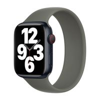 Apple Siliconen solobandje Apple Watch Series 1 - 11 / SE / Ultra (44/45/46/49 mm) - Maat 7 - Olive