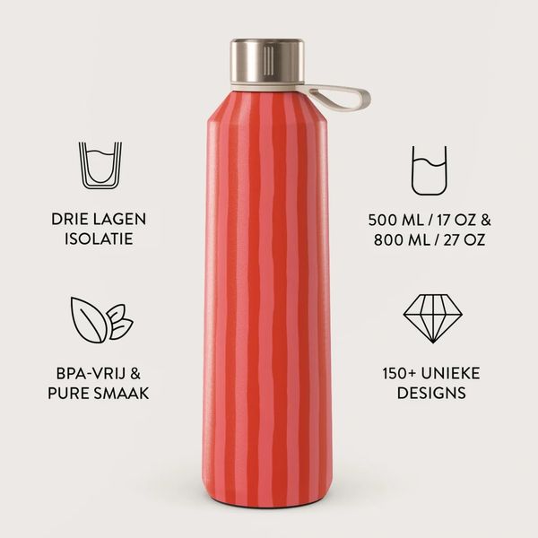 Burga Water Bottle - 500 ml - Pomegranate