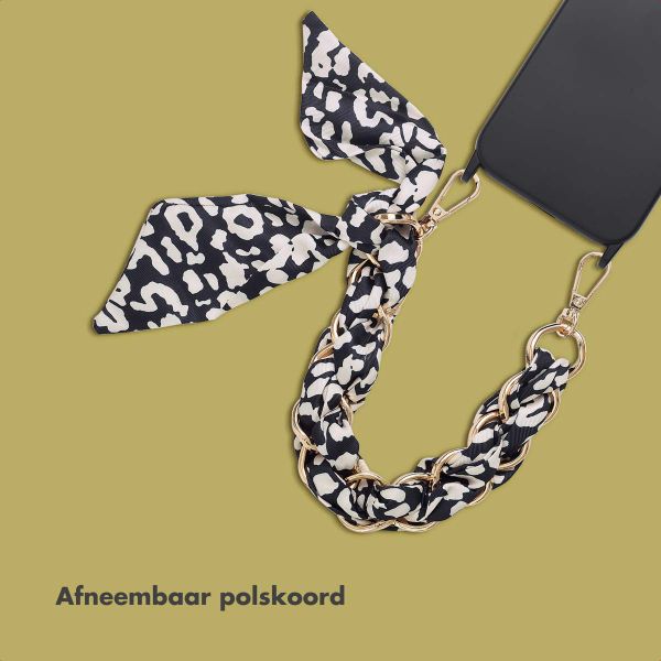 Selencia Luxe Polskoord met Sjaal - Zwart