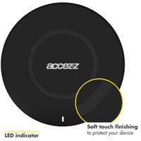 Accezz Qi Soft Touch Wireless Charger Samsung Galaxy S21 - Draadloze oplader - 10 Watt - Zwart