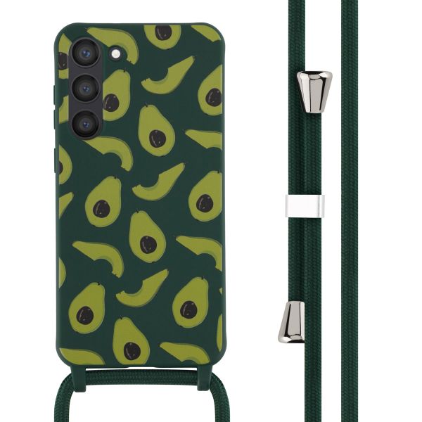 imoshion Siliconen design hoesje met koord Samsung Galaxy S23 Plus - Avocado Green