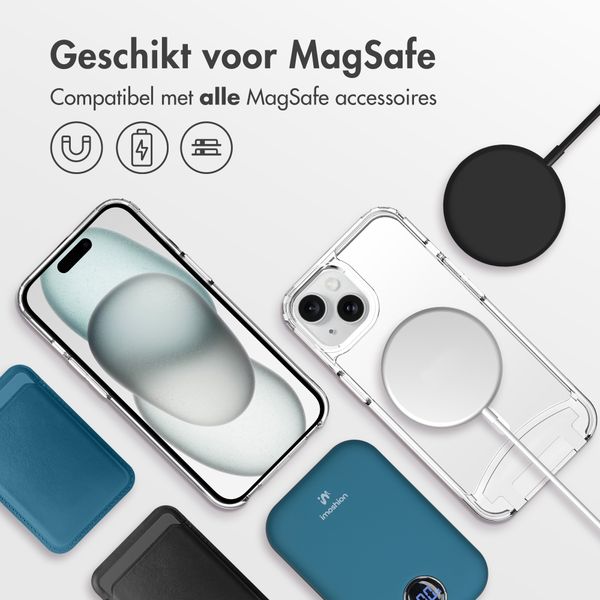 imoshion MagSafe Backcover met afneembaar koord iPhone 15 - Transparant