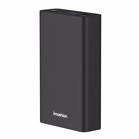 imoshion Ultra Series Aluminium Powerbank 20.000 mAh - Snelladen tot 33 watt - Black