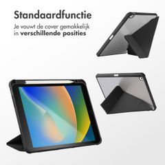 imoshion Origami Bookcase Apple iPad 9 (2021) 10.2 inch / iPad 8 (2020) 10.2 inch / iPad 7 (2019) 10.2 inch - Zwart