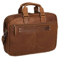 The Chesterfield Brand Seth Laptoptas 15-15.6 inch - Echt leer - Cognac