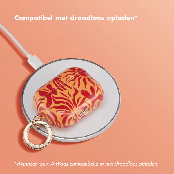 Selencia Vivid Case Apple AirPods Pro 2 - Tropical Vibes Apricot