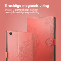 imoshion Mandala Bookcase Samsung Galaxy Tab A11 Plus - Rood