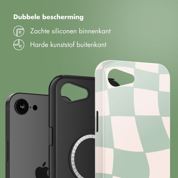 Selencia Vivid Backcover met MagSafe Apple iPhone 16e - Groovy Sage Green