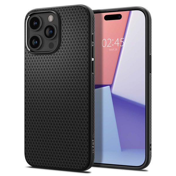Spigen Liquid Air™ Backcover Apple iPhone 15 Pro Max - Matte Black