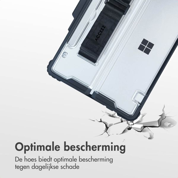 Accezz Rugged case met stand Microsoft Surface Pro 12 - Zwart