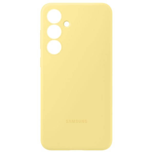 Samsung Originele Silicone Backcover Samsung Galaxy S24 FE - Geel