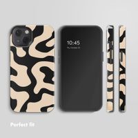 Selencia Vivid Back Cover with MagSafe Apple iPhone 13 - Art Wave Black