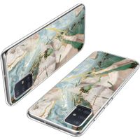 imoshion Design hoesje Samsung Galaxy A51 - Marmer - Gebroken Beige