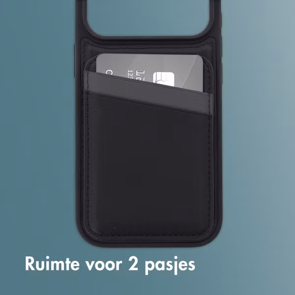 imoshion Backcover met kaarthouder en stand Apple iPhone 17 Pro - Zwart