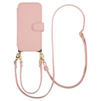Selencia Riva Bookcase met MagSafe en Koord Apple iPhone 16e - Old Pink
