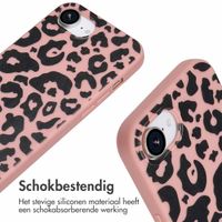 imoshion Siliconen design hoesje met koord iPhone 16e - Animal Pink