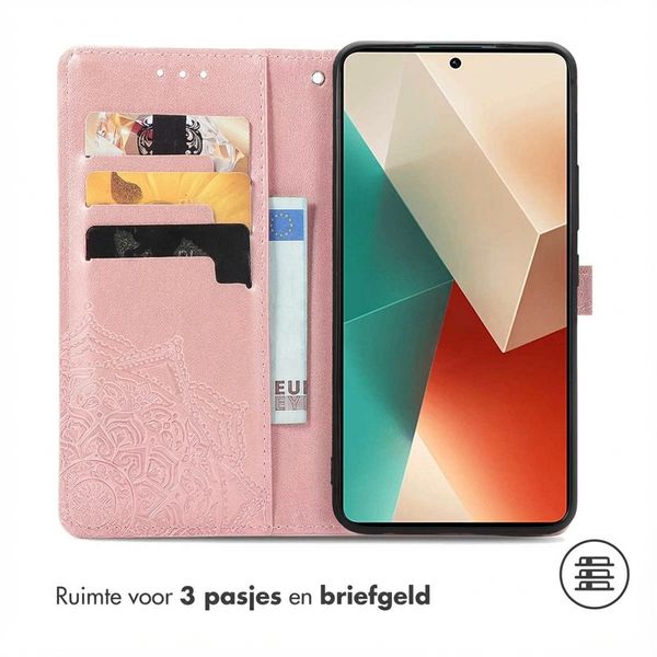 imoshion Mandala Bookcase Xiaomi Redmi Note 13 (5G) - Rosé Goud