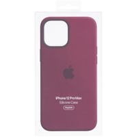 Apple Silicone Backcover MagSafe Apple iPhone 12 Pro Max - Plum
