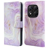 imoshion Design Bookcase Xiaomi Redmi Note 14 Pro Plus (5G) - Purple Marble