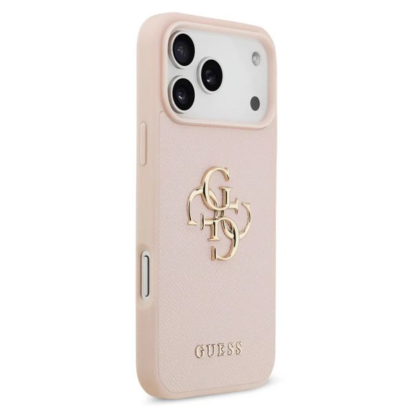 Guess Big 4G Logo Backcover Grained Apple iPhone 17 Pro Max - Roze
