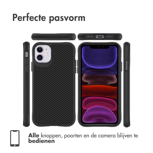 imoshion Rugged Hybrid Carbon Case Apple iPhone 11 - Black
