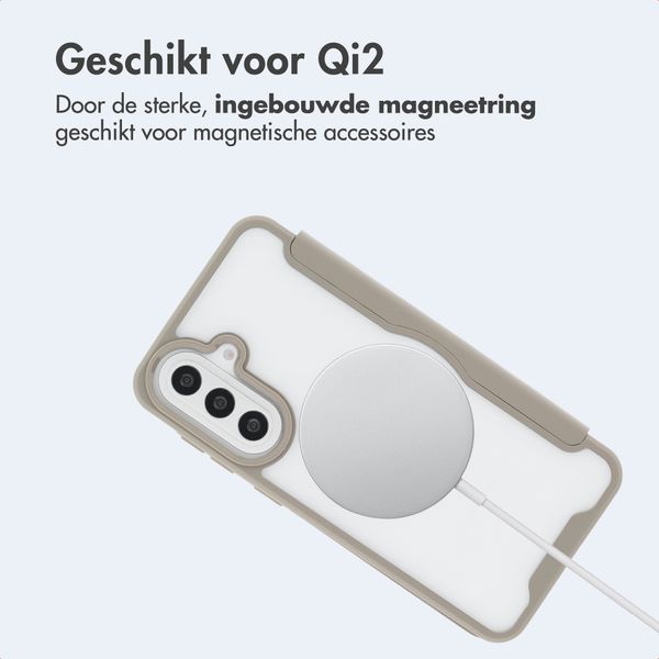 imoshion Transparante Bookcase met MagSafe Samsung Galaxy A57 (5G) - Beige