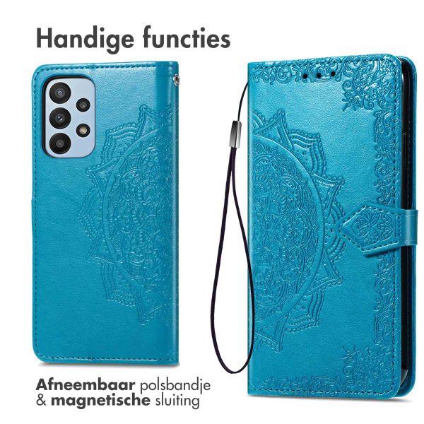 imoshion Mandala Bookcase Samsung Galaxy A23 (5G) - Turquoise