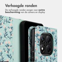 imoshion Design Bookcase Xiaomi Redmi Note 14 Pro Plus (5G) - Blue Flowers