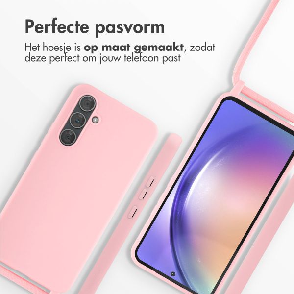 imoshion Siliconen hoesje met koord Samsung Galaxy A54 (5G) - Roze