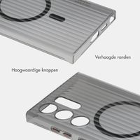 Accezz Lite Backcover met MagSafe | Fluted | Samsung Galaxy S24 Ultra - Zwart