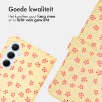 imoshion Design Bookcase Samsung Galaxy A56 - Sunny Yellow Petite Flowers