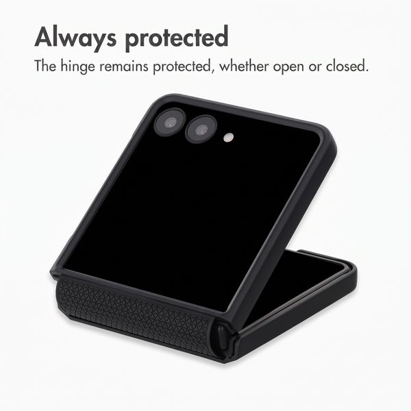 Accezz Grid Back Cover Samsung Galaxy Z Flip 8 - Black