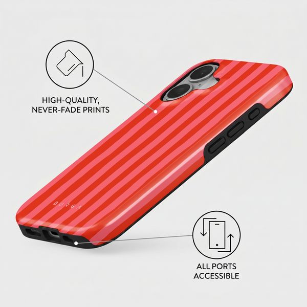 Burga Tough Back Cover with MagSafe Apple iPhone 17 - Pomegranate