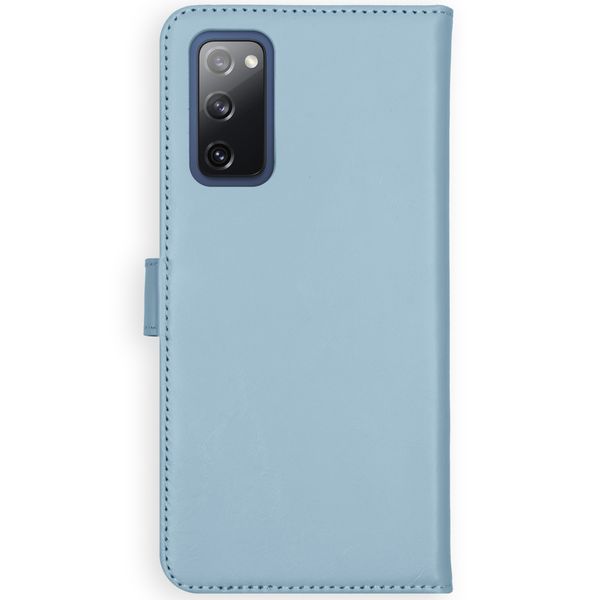 Selencia Echt Leren Bookcase Samsung Galaxy S20 FE - Air Blue