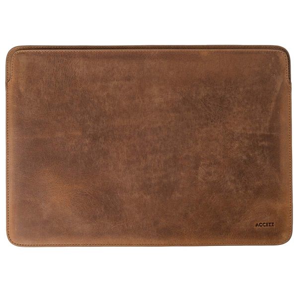 Accezz Leather Laptop hoes MacBook 13 inch - Laptopsleeve - Cognac