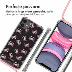 imoshion Design hoesje met koord Apple iPhone 11 - Crab Watercolor