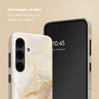 Selencia Vivid Tough Backcover Samsung Galaxy S24 - Golden Beige Marble