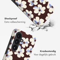 Selencia Vivid Backcover met MagSafe Samsung Galaxy S26 FE - Choco Flower Pop