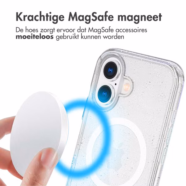 imoshion Sparkle Backcover met MagSafe Apple iPhone 17 - Transparant