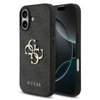 Guess 4G Metal Logo Backcover Apple iPhone 17 - Zwart