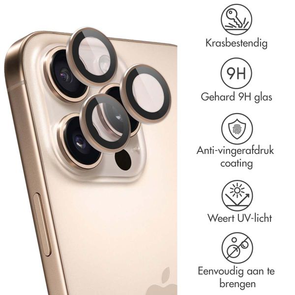 imoshion 2 Pack Camera lens protector Apple iPhone 16 Pro / 16 Pro Max - Desert / Titanium