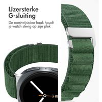 imoshion Nylon Alpine bandje Samsung Galaxy Watch 8 (40/44mm) / Classic (46mm) - Donkergroen
