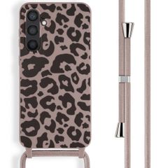 imoshion Siliconen design hoesje met koord Samsung Galaxy S23 FE - Animal Pink