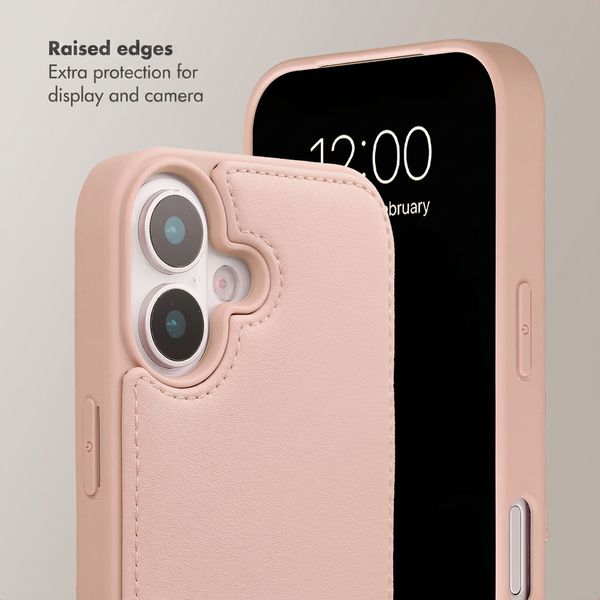 Selencia Nova Phone Case with Cord and Card Holder Apple iPhone 17 - Dusty Rose